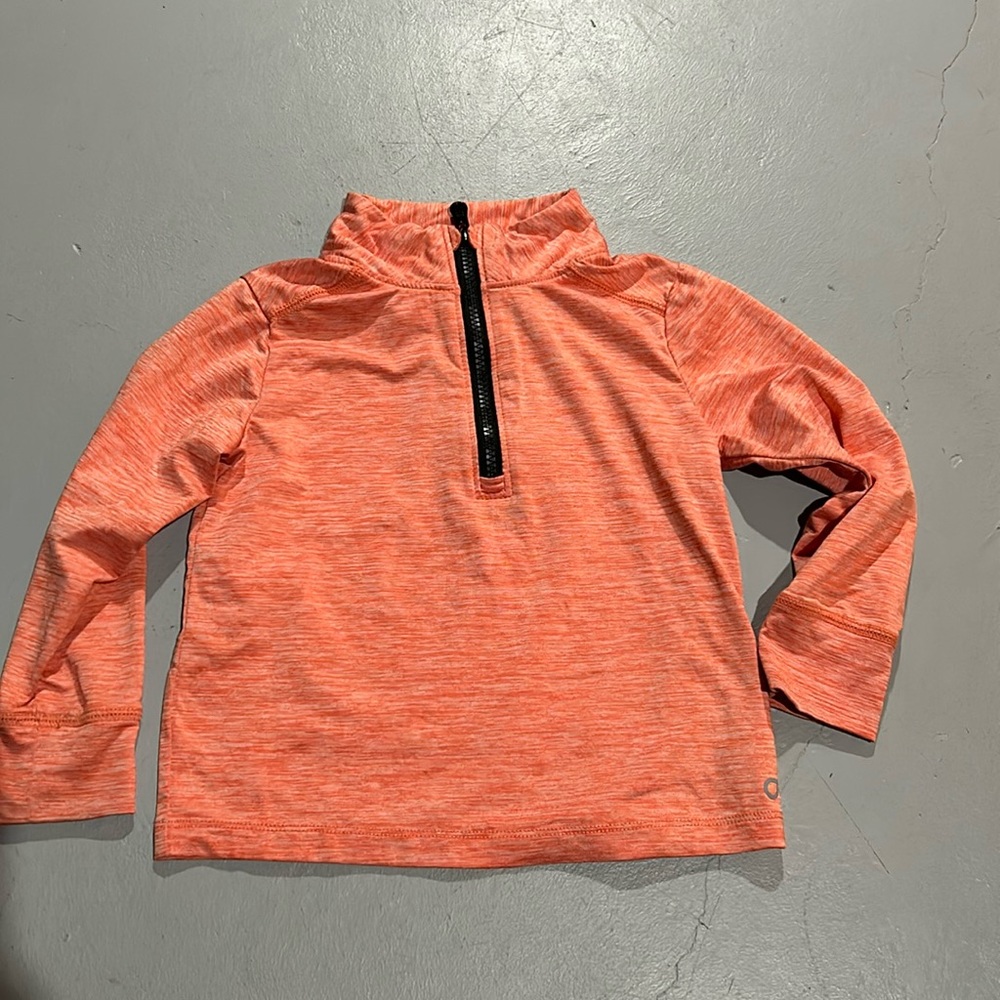 Orange gap toddler boy quarter zip 4t